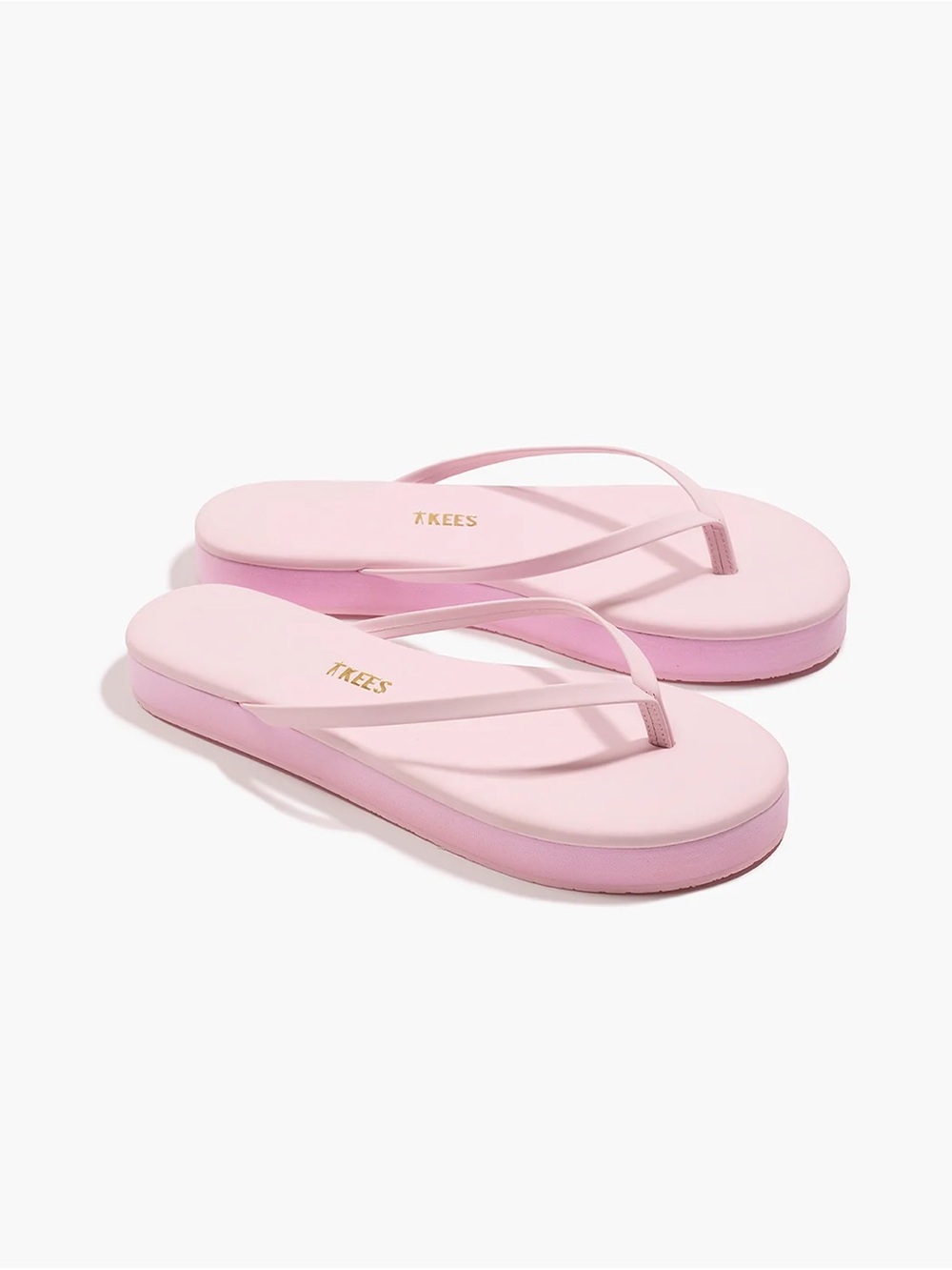 TKEES Soft Pink Platform Flip Sandals